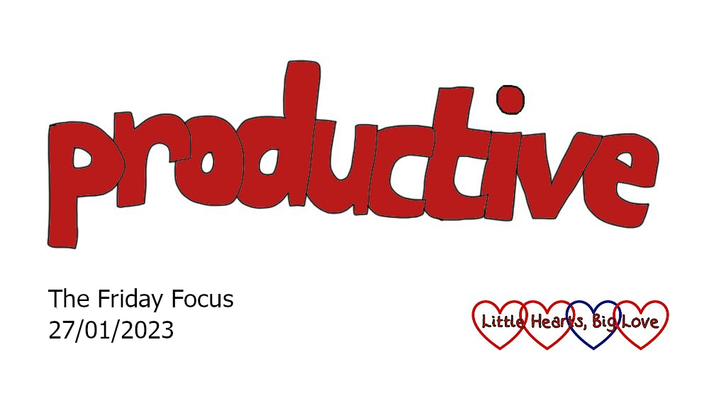 The word 'productive' in red