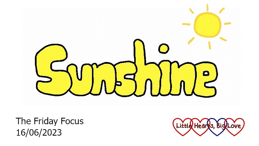 The word 'sunshine' in yellow