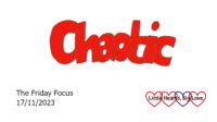 The word 'chaotic; in red