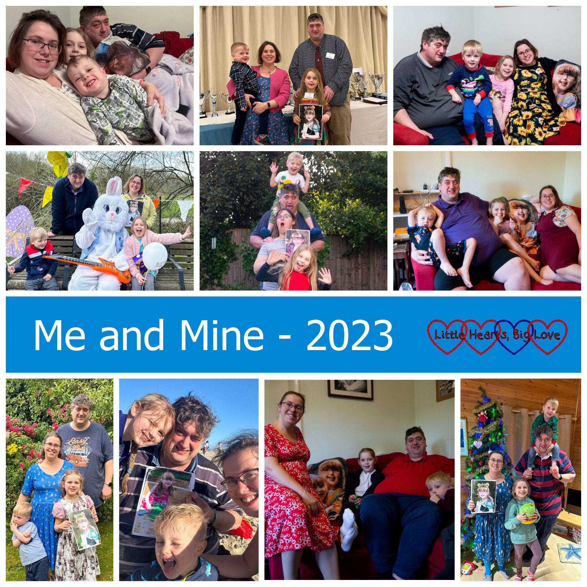 A selection of family photos taken throughout the year - "Me and Mine - 2023"